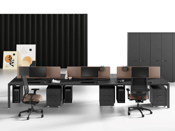 5TH ELEMENT - Multiple rectangular wooden office desk with drawers by Las Mobili - view 2